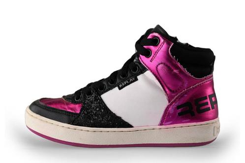 Replay Hoge sneakers in maat 33 Roze | 5% extra korting, Kinderen en Baby's, Kinderkleding | Schoenen en Sokken, Jongen of Meisje