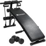 Sit-up bank Cuttler 129x55x70cm - zwart, Sport en Fitness, Fitnessmaterialen, Nieuw, Verzenden