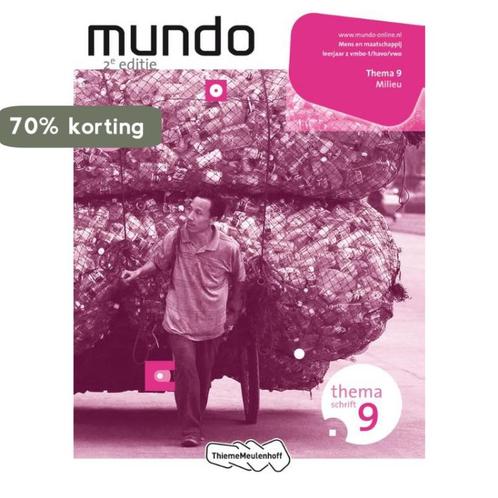 Milieu / deel 9 - 2 vmbo-t/havo/vwo / themaschrift / Mundo, Boeken, Schoolboeken, Zo goed als nieuw, Verzenden