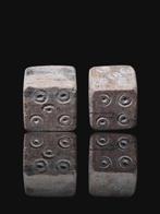 Oud-Romeins Lot of 2 Smaller Legionary 1-3 AD Dobbelstenen