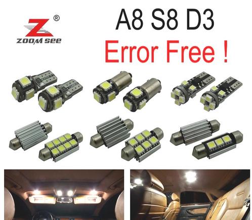Kit 25 Ampoules Led Intérieur Pour Audi A8 S8 D3 2003-2009, Auto-onderdelen, Verlichting, Verzenden