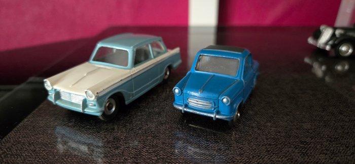 Dinky Toys 1:43 - Modelauto (2) - Triumph Herald & Vespa 2CV, Hobby en Vrije tijd, Modelauto's | 1:5 tot 1:12