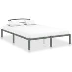 vidaXL Bedframe metaal grijs 160x200 cm, Huis en Inrichting, Verzenden, Nieuw