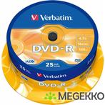 Verbatim DVD-R 16X 25st. Spindle, Verzenden, Nieuw