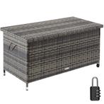 tectake Wicker opbergbox Kiruna met kunststof gaas, 120x55x6, Verzenden, Nieuw