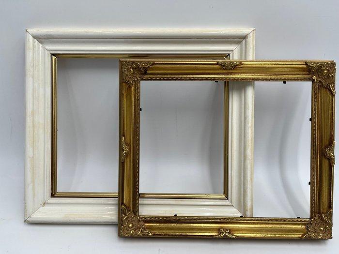 Lijst (2) - Hout - paar van de kaders, Antiquités & Art, Antiquités | Autres Antiquités