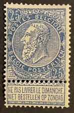 België 1893/1900 - Leopold II Fijne baard - 25c DIEP, Timbres & Monnaies, Timbres | Europe | Belgique