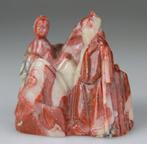 Groep - Gesneden Chinese rotsfiguren - Steatiet - Zeepsteen
