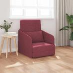 vidaXL Vloersofa Bed 2-in-1 Wijnrood 65x80x83 cm Stoffering, Huis en Inrichting, Verzenden, Nieuw
