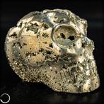 Crâne en pyrite naturel du Pérou – Chef-dœuvre de la plus