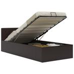 vidaXL Bedframe met opbergruimte hydraulisch kunstleer grijs, Huis en Inrichting, Verzenden, Nieuw