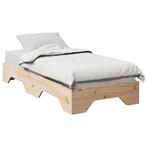 vidaXL Bedframe zonder matras stapelbaar 75x190 cm massief, Verzenden, Nieuw