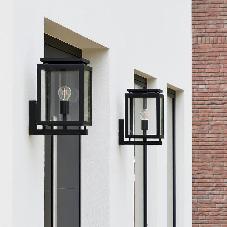 Smart Buitenverlichting De Vecht Muurlamp Zwart met Smart Wi, Tuin en Terras, Buitenverlichting, Verzenden