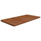 vidaXL Wastafelblad 100x50x2,5cm behandeld massief hout, Huis en Inrichting, Keuken | Keukenelementen, Verzenden, Nieuw