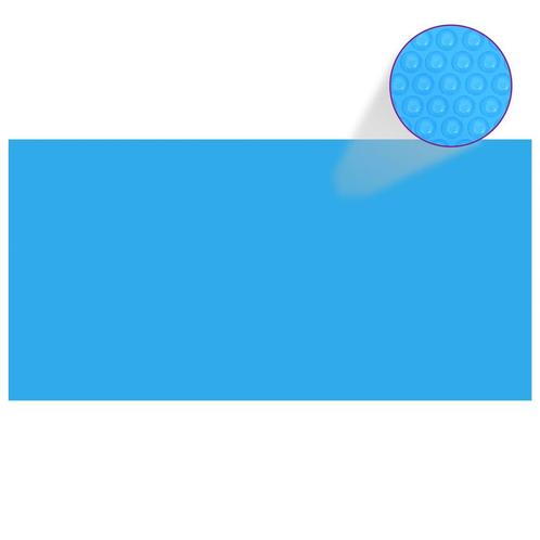vidaXL Zwembadzeil rechthoekig 549 x 274 cm PE blauw, Tuin en Terras, Zwembaden, Nieuw, Verzenden