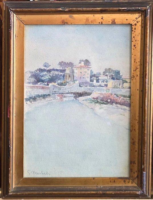 Guglielmo Micheli (1866-1926) - Paesaggio, Antiek en Kunst, Kunst | Schilderijen | Klassiek