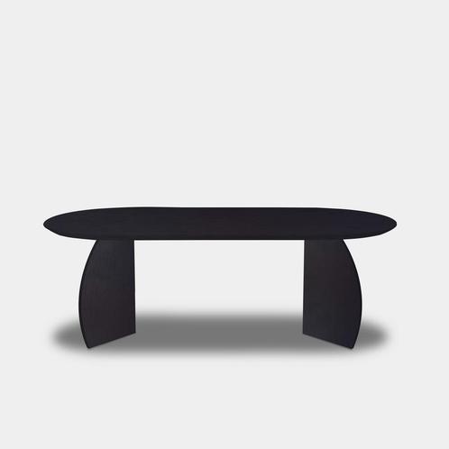 Tafel Plat Ovaal Eikenhout  Set Driehoek  200x100, Huis en Inrichting, Tafels | Eettafels