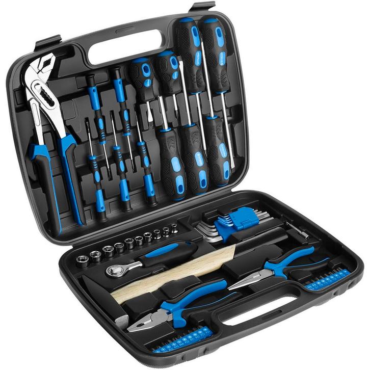 tectake Gereedschapsset - zwart, Doe-het-zelf en Bouw, Gereedschap | Handgereedschap, Verzenden