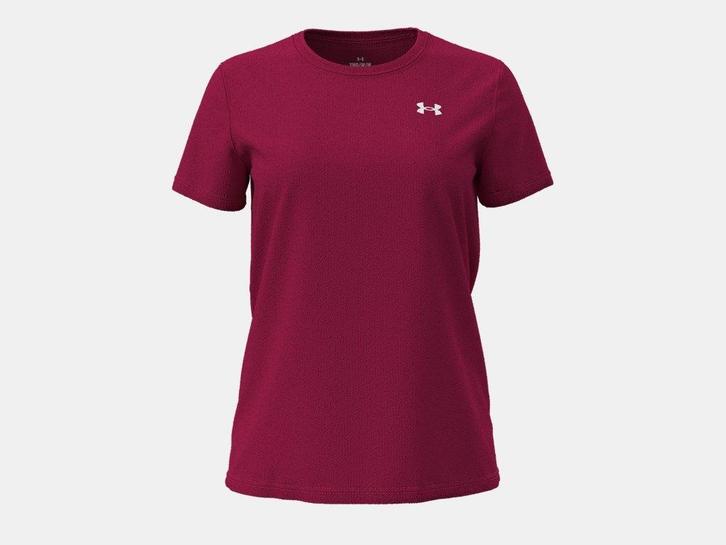 Under Armour Tech Rib Ssc-Pnk - Maat SM, Kleding | Dames, Topjes, Roze, Maat 38/40 (M), Nieuw, Korte mouw, Ophalen of Verzenden