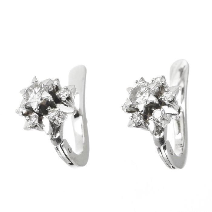 Oorbellen - 18 karaat Geel goud Diamant (Natuurlijk), Handtassen en Accessoires, Oorbellen