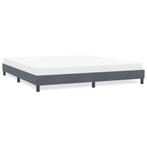 vidaXL Bedframe zonder matras 180x210 cm fluweel donkergrijs, Huis en Inrichting, Verzenden, Nieuw