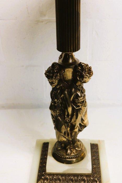 Attributed to Deknudt - Bijzettafel - Messing, Onyx -, Huis en Inrichting, Overige Huis en Inrichting