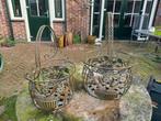 2 Decoratieve Bloemen- of Planten manden - Mand (2) - Metaal