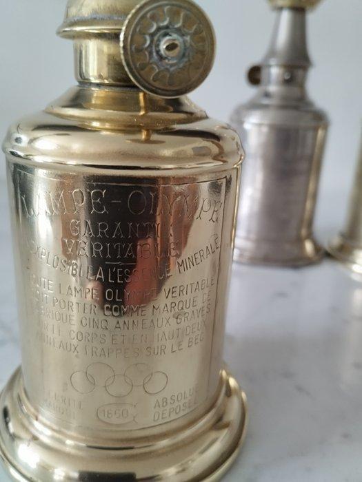 OLYMPE - PIGEON - La PARISIENNE - Petroleumlamp (3) - Koper, Antiek en Kunst, Curiosa en Brocante