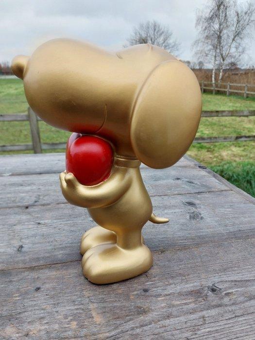 Beeld, gold snoopy - 28 cm - polyresin, Antiek en Kunst, Curiosa en Brocante