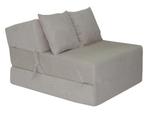 Opvouwbaar matras - 200x70x15cm - velvet dot - creme, Huis en Inrichting, Slaapkamer | Matrassen en Bedbodems, Ophalen of Verzenden