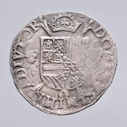 Spaans Nederland, Brabant, Antwerpen Filips II. 1/5, Postzegels en Munten, Munten | Nederland