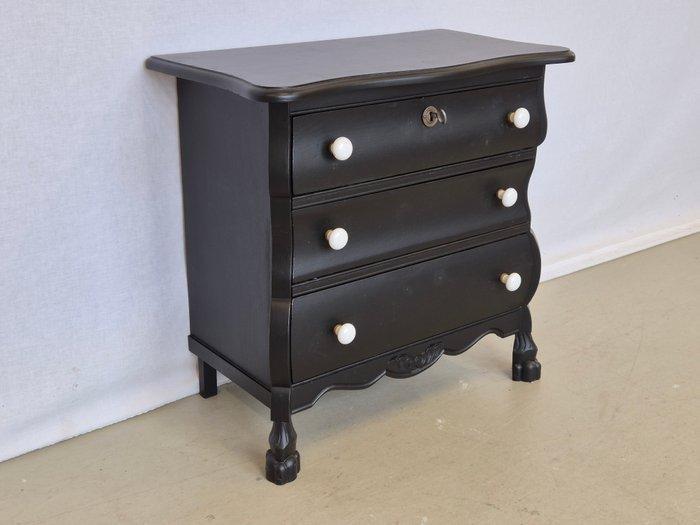 Kast - Eik, Porselein - Gebogen ladenkastje, Antiquités & Art, Curiosités & Brocante