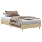 Sonoma Bedframe 90x190 | Retour Deal | OP = OP, Huis en Inrichting, 90 cm, Eenpersoons, Bruin, Verzenden