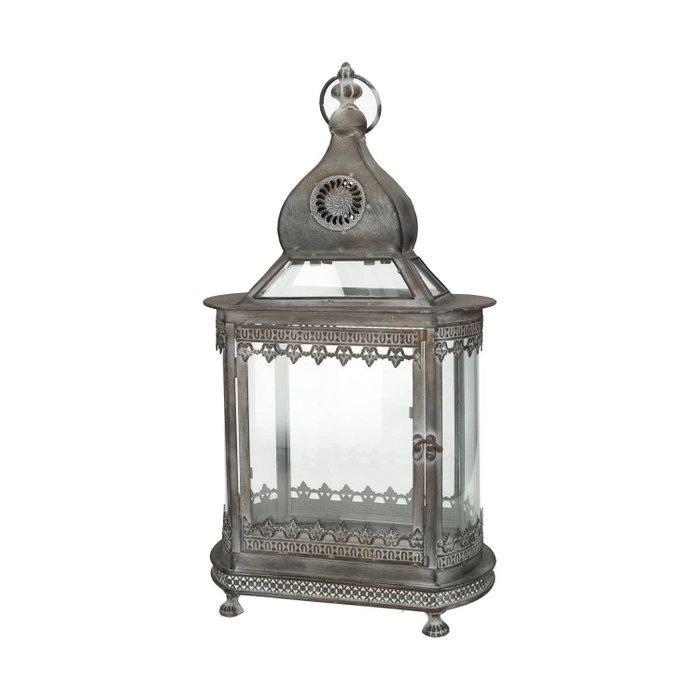 Lantaarn - Glas, Metaal, IJzer - 52 cm !, Antiquités & Art, Curiosités & Brocante