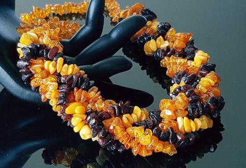Amber Vintage Natuurlijke Baltische Amber Ketting- 50 g, Verzamelen, Mineralen en Fossielen