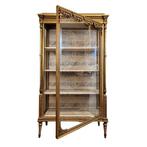 Vitrinekast - Verguld hout - Gouden vitrine