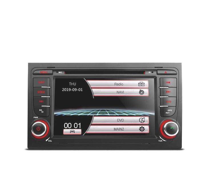Autoradio 2Din 7  Pour Audi A4 B6B7 00-07 Usb Gps Tactil Hd, Auto diversen, Autonavigatie, Verzenden