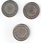 België. Leopold I. 5 Cents 1862/1864, 3 stuks (Zonder