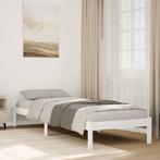 vidaXL Bedframe extra lang zonder matras grenenhout wit, Huis en Inrichting, Slaapkamer | Bedden, Verzenden, Nieuw
