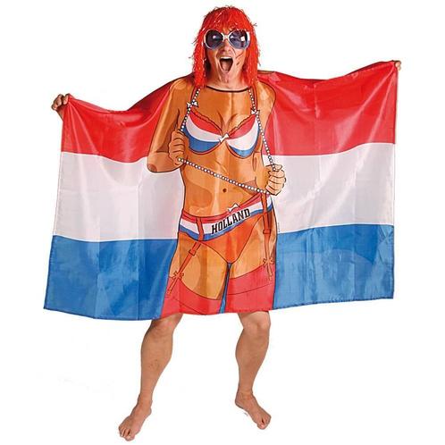 Nederlandse Vlag Poncho 1,5m, Hobby en Vrije tijd, Feestartikelen, Nieuw, Verzenden