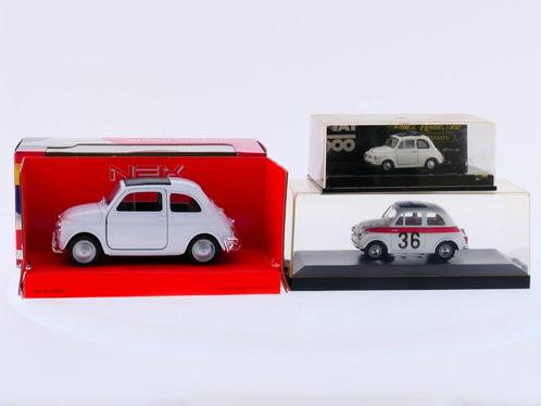 Schaal 1:36 + 1:43 + 1:64 Fiat 500 3x #2424 (Autos), Hobby & Loisirs créatifs, Voitures miniatures | Échelles Autre, Enlèvement ou Envoi