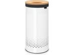 Brabantia Wasmand - met Deksel - 35 l - White / Kurken, Huis en Inrichting, Verzenden, Zo goed als nieuw