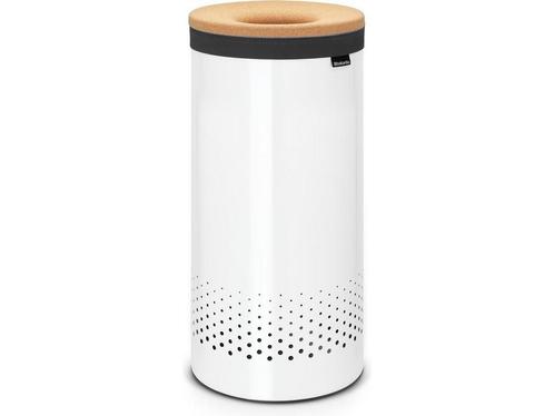 Brabantia Wasmand - met Deksel - 35 l - White / Kurken, Huis en Inrichting, Woonaccessoires | Overige, Zo goed als nieuw, Verzenden