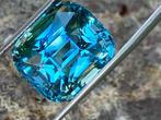 1 pcs Blauw, Groen Aquamarijn - 27.30 ct - Gemological, Nieuw
