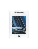 1990 BMW 5 SERIE BROCHURE ENGELS, Boeken, Nieuw, Ophalen of Verzenden