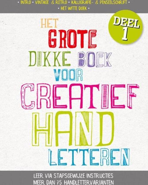 Het grote dikke boek voor creatief handletteren deel 1,, Boeken, Overige Boeken, Gelezen, Verzenden