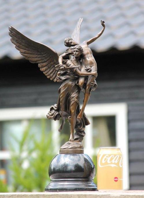 sculptuur, gloria victus - 49 cm - brons marmer, Antiek en Kunst, Kunst | Designobjecten