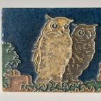 Carreau - Carreau cloisonné - « Chouettes » - De Porceleyne