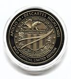 Een medaillon Apollo XVI 16, met gevlogen metaal uit de, Antiek en Kunst