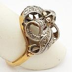 Bague - 18 carats Or jaune Diamant (Naturelle) - Diamant, Handtassen en Accessoires, Ringen, Nieuw